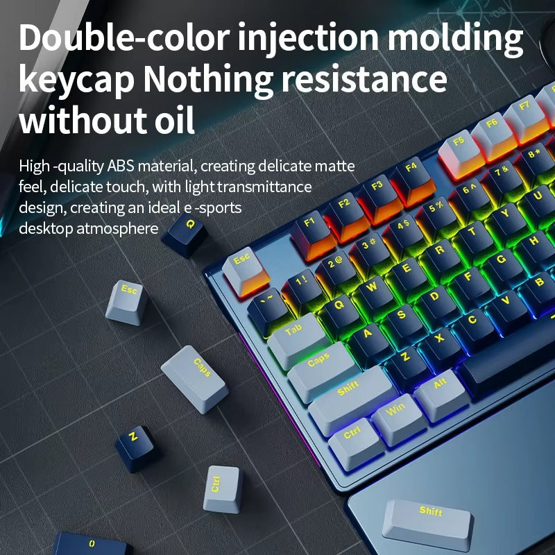 SOREX SK105 Full-Size Mechanical RGB Gaming Keyboard (Tactile Mechanical Switches, Dynamic Backlighting, Imported Stock)