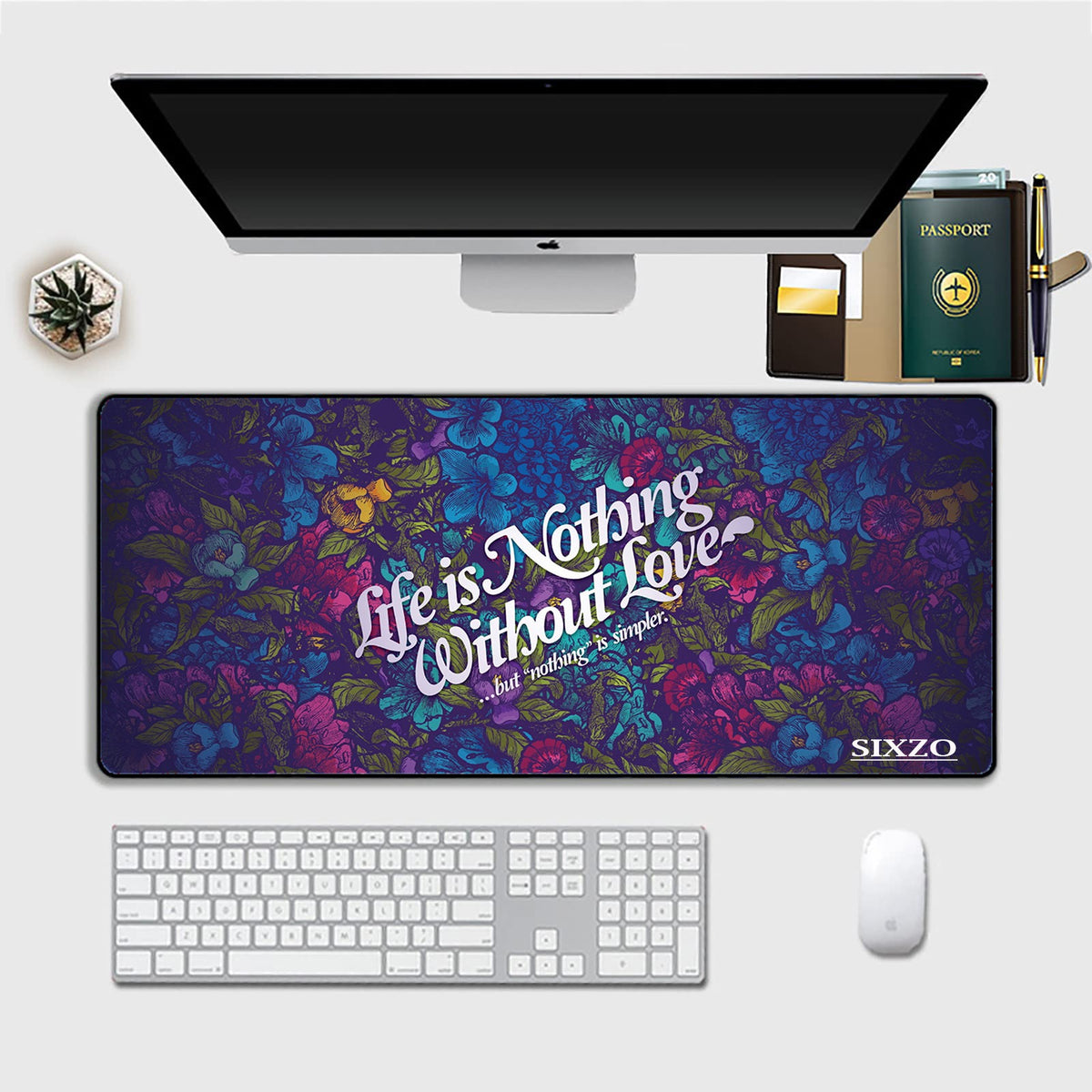 XXL Extended Gaming Mouse Pad Desk Mat (900mm x 400mm x 3mm, Stitched Edges, Anti-Slip Rubber Base, Multiple Printed Designs)