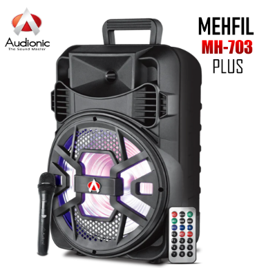 Audionic Mehfil MH-703 Portable Bluetooth Speaker with Wireless Mic