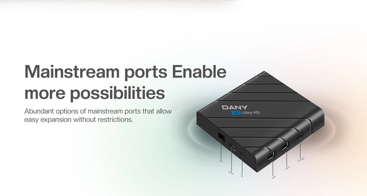 Dany Amaze AX-550 4K Ultra HD Smart Android TV Box (2GB RAM, 16GB ROM, Dual Wi-Fi, Voice Remote)