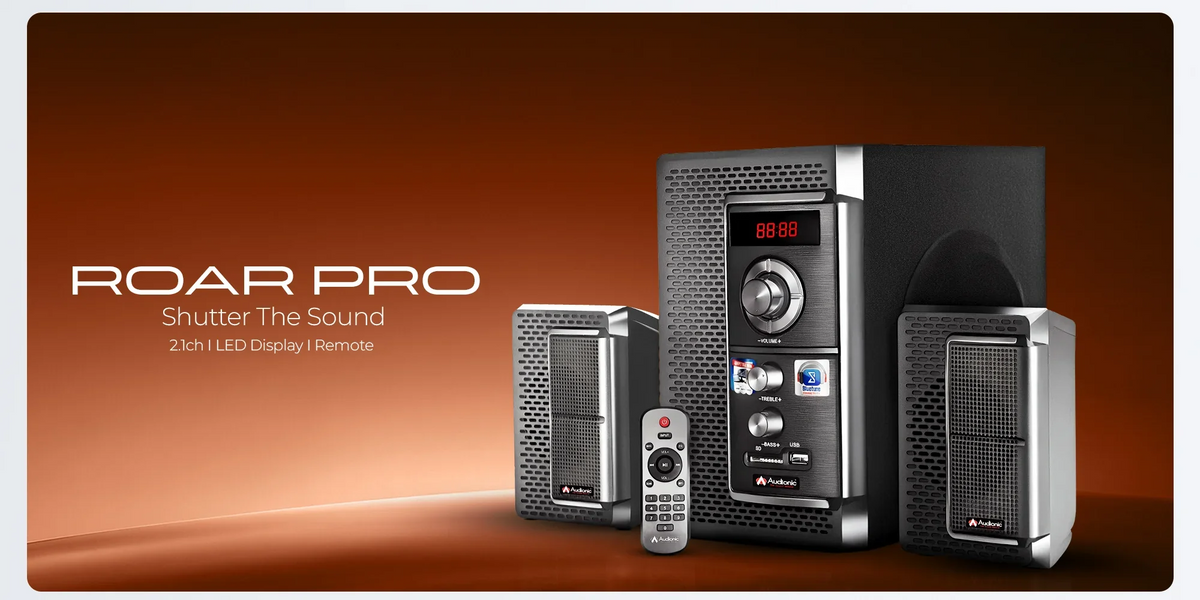 Audionic ROAR Pro 2.1 Channel Multimedia Speaker System