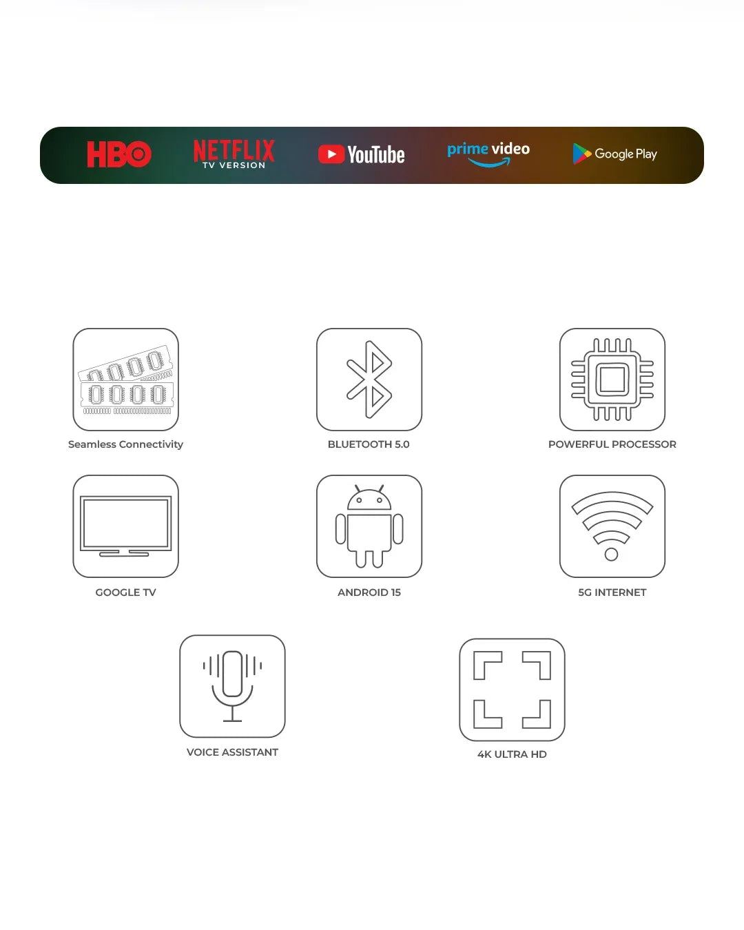 Dany Amaze AX-550 4K Ultra HD Smart Android TV Box (2GB RAM, 16GB ROM, Dual Wi-Fi, Voice Remote)