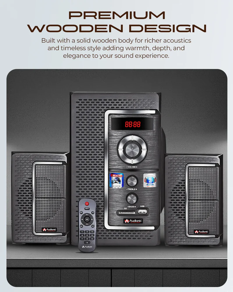 Audionic ROAR Pro 2.1 Channel Multimedia Speaker System