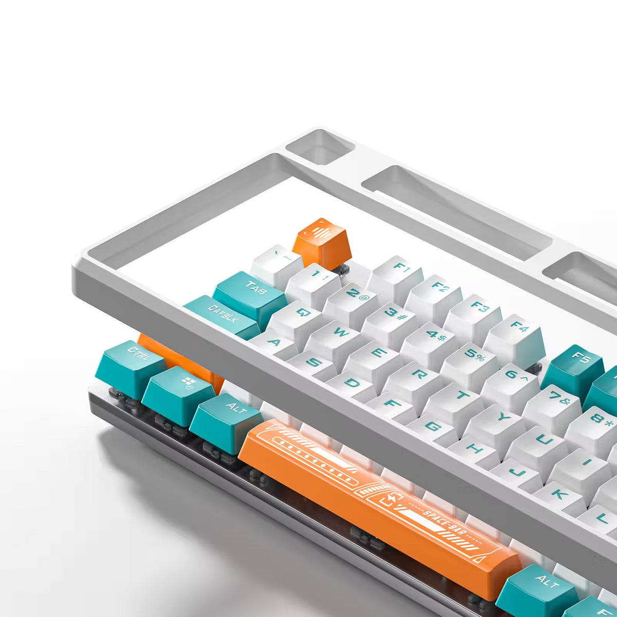 AULA F2068 Pro Compact Mechanical Gaming Keyboard (Custom RGB Backlight, Tactile Mechanical Switches, Anti-Ghosting)