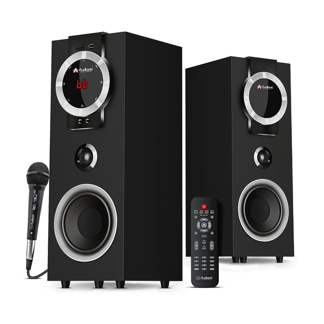 Audionic Classic 60 BT Lite 2.0 Channel Multimedia Speaker System with Wired Mic