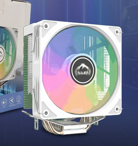 Frozer FR-4 Arctic RGB CPU Cooler (Direct Contact Heatpipes, Silent Cooling Fan, Addressable RGB Lighting)