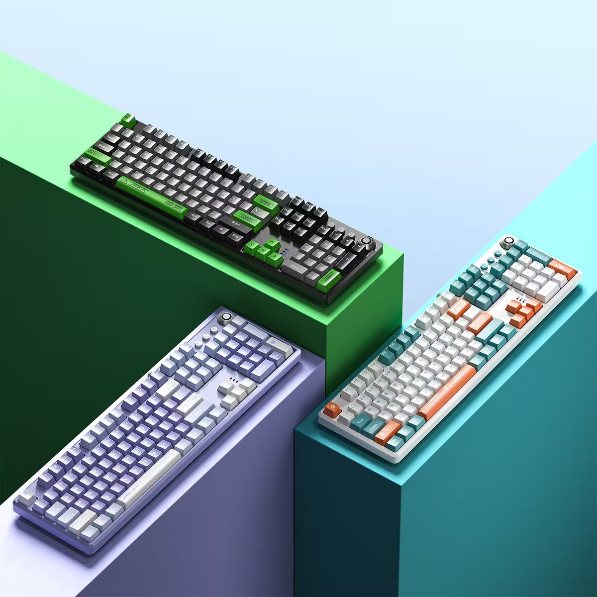 AULA F2068 Pro Compact Mechanical Gaming Keyboard (Custom RGB Backlight, Tactile Mechanical Switches, Anti-Ghosting)