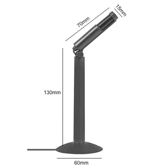 Kubite K24 120° Rotation Desktop Microphone with 3.5mm Audio Jack (Ecoelec Series)