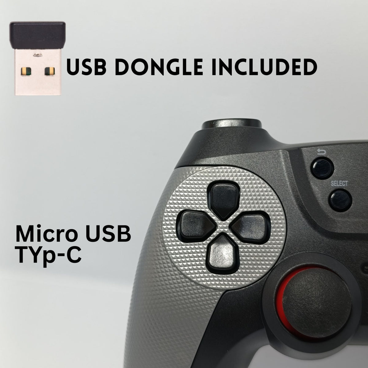 CM-029/039 2.4G Wireless Gamepad Controller with USB Receiver