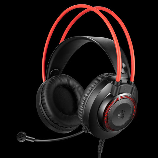 Bloody G200 Stereo Gaming Headset (50mm Drivers, Dynamic RGB Lighting, Noise-Canceling Mic)