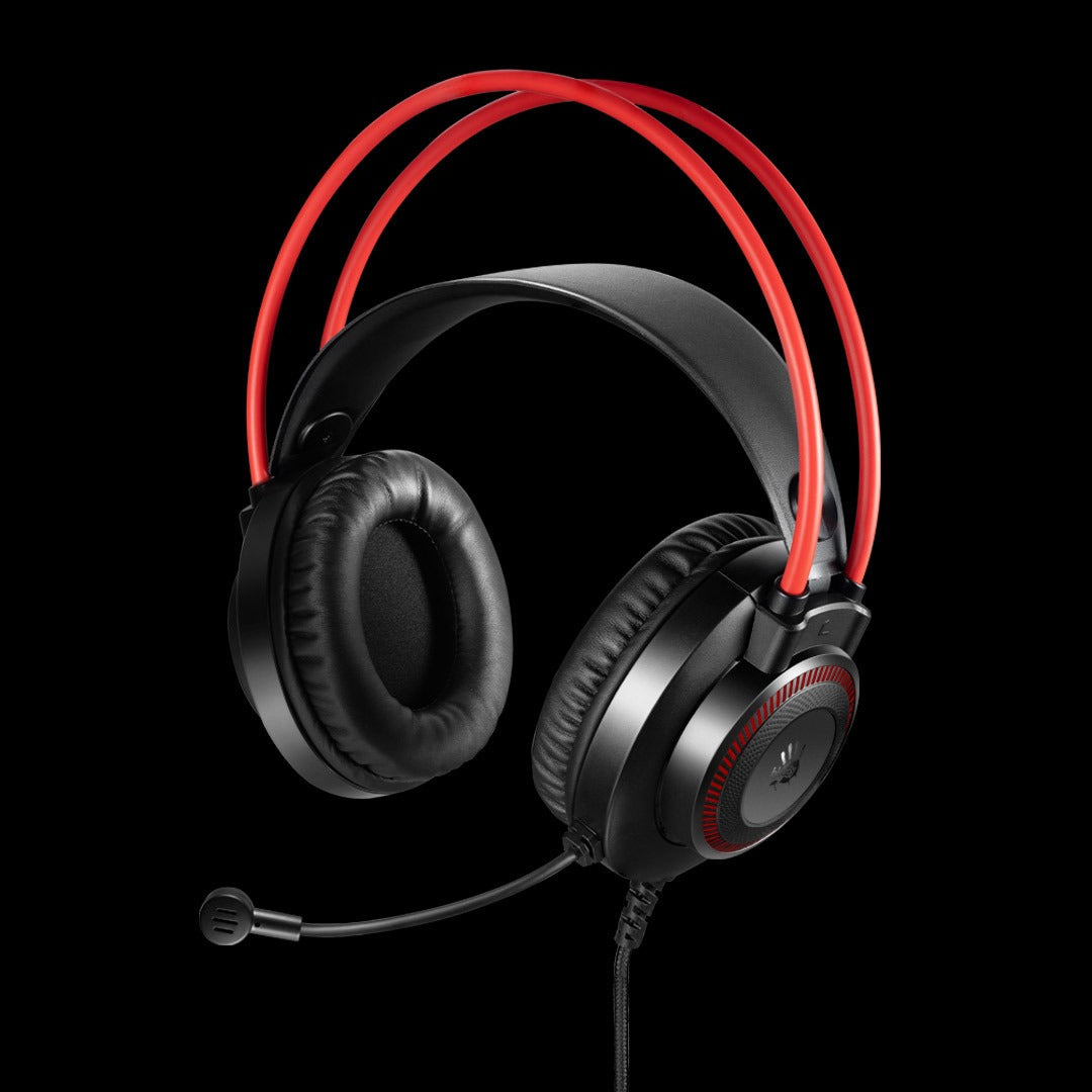 Bloody G200 Stereo Gaming Headset (50mm Drivers, Dynamic RGB Lighting, Noise-Canceling Mic)