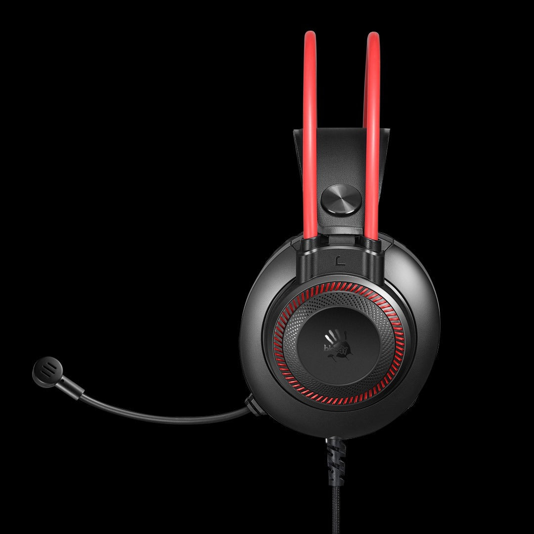 Bloody G200 Stereo Gaming Headset (50mm Drivers, Dynamic RGB Lighting, Noise-Canceling Mic)