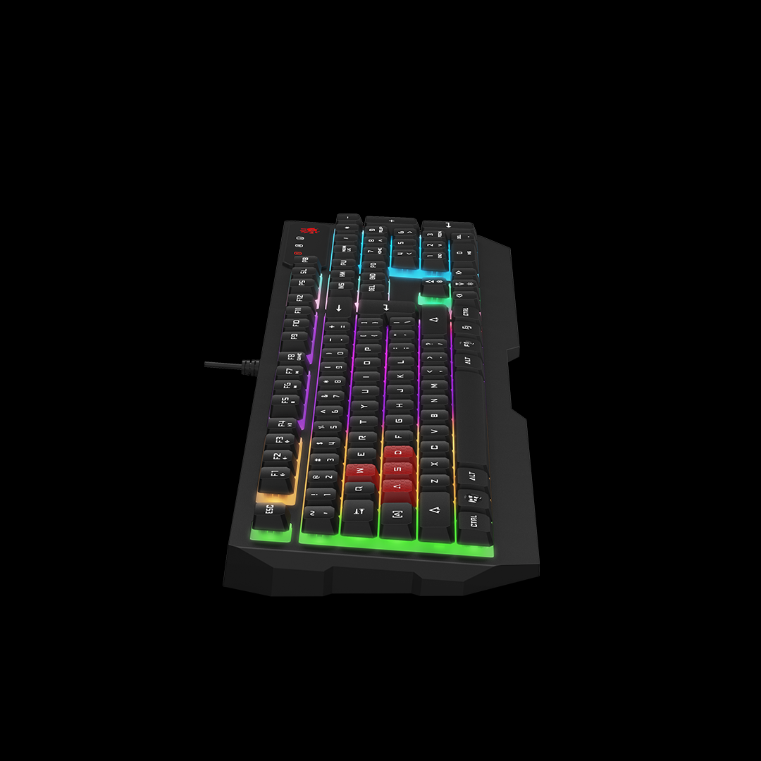 Bloody B135N Neon Illuminated Gaming Keyboard (Fast Response, Anti-Ghosting, Double-Injected Keycaps)