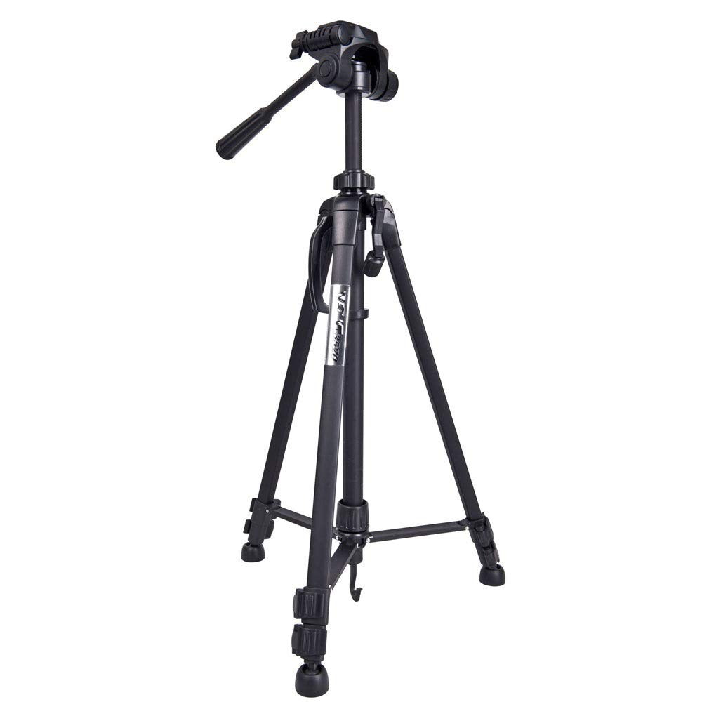 Weifeng WF-3520 Professional Lightweight Camera & Mobile Tripod Stand (3-Way Pan Head, Gear Center Column, Quick Release Plate)