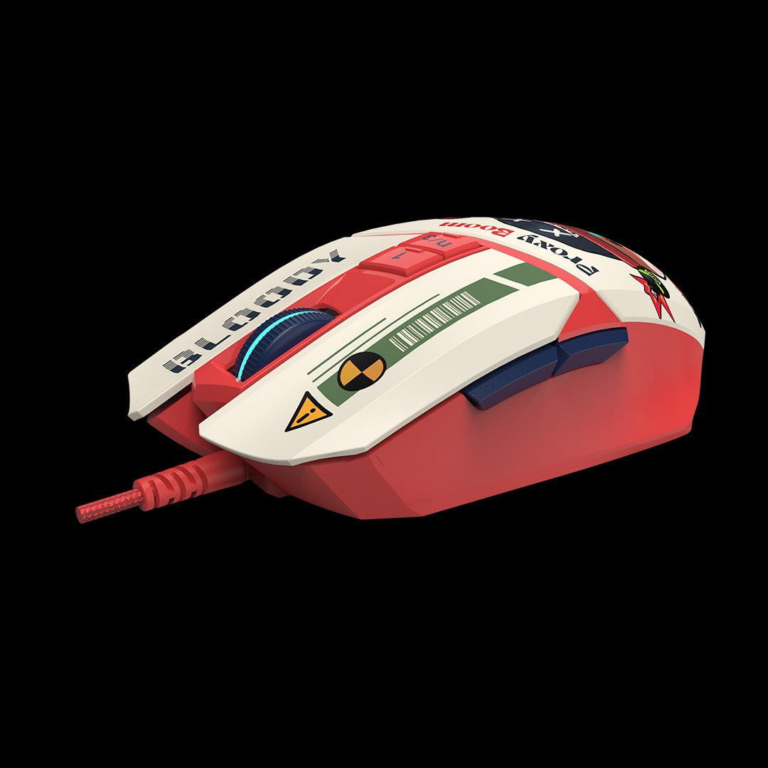 Bloody W63 Max RGB Optical Gaming Mouse (10,000 CPI Sensor, BC3332-A Engine, 8 Programmable Buttons)
