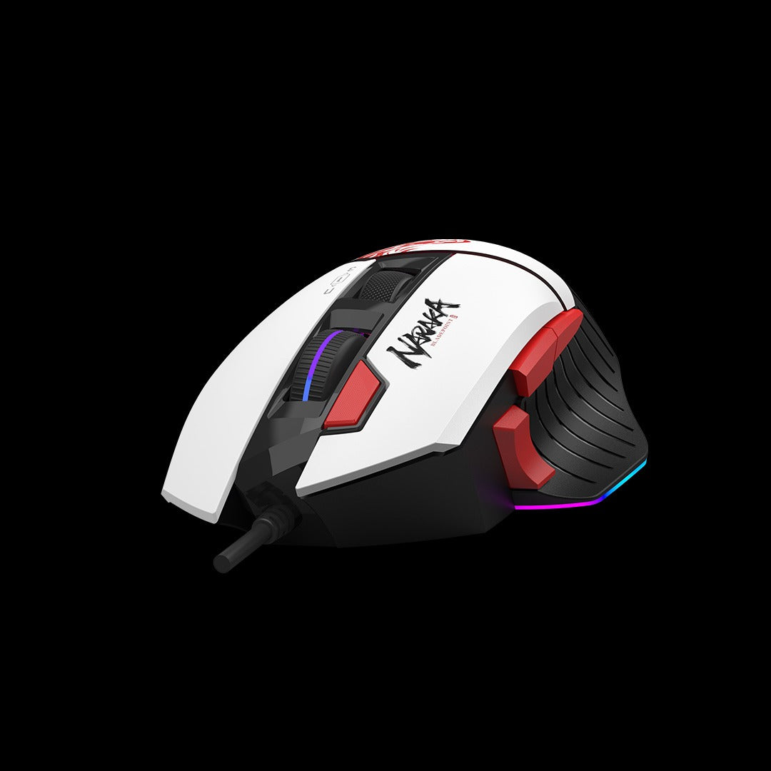 Bloody W95 Max Naraka Extra Fire RGB Optical Gaming Mouse (12,000 CPI Sensor, BC3332-A Engine, Extra Fire Wheel)