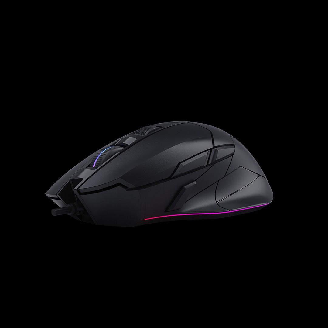 Bloody W70 Max RGB Optical Gaming Mouse (10,000 CPI Sensor, Dual Wheels, 10 Programmable Buttons)