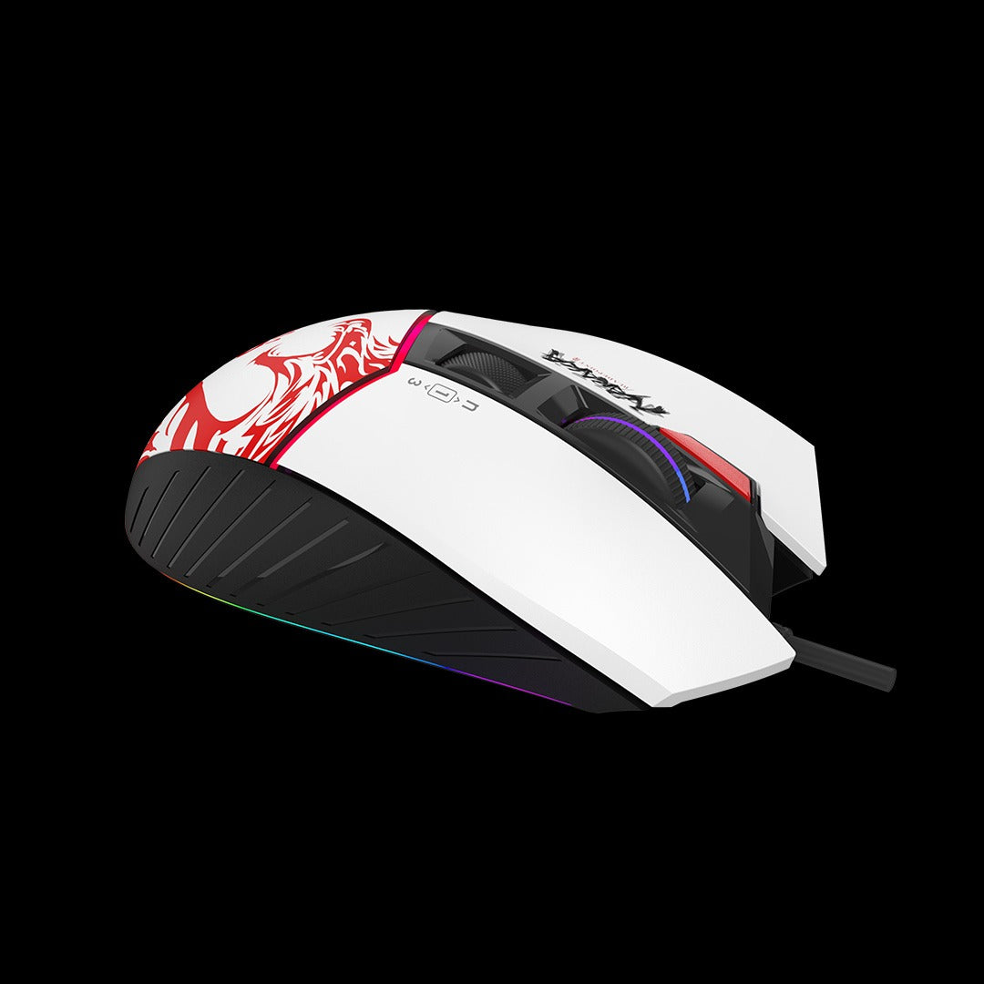 Bloody W95 Max Naraka Extra Fire RGB Optical Gaming Mouse (12,000 CPI Sensor, BC3332-A Engine, Extra Fire Wheel)