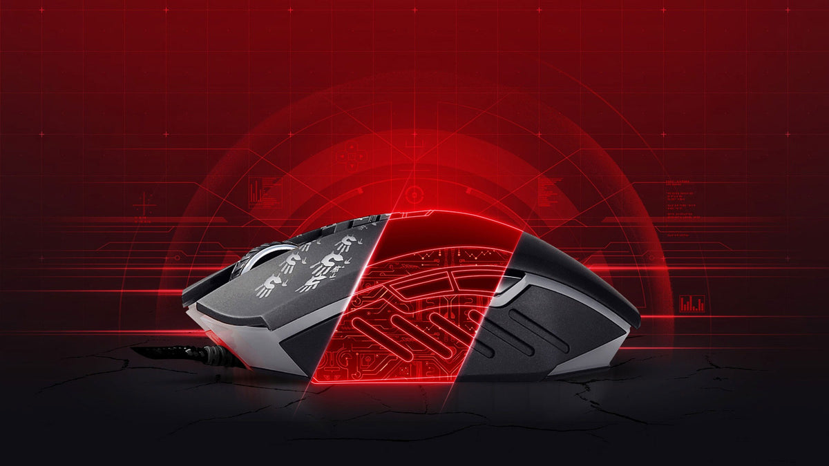 Bloody A60 Light Strike Optical Gaming Mouse (Infrared Micro-Switch, 4000 CPI, 8 Programmable Buttons)
