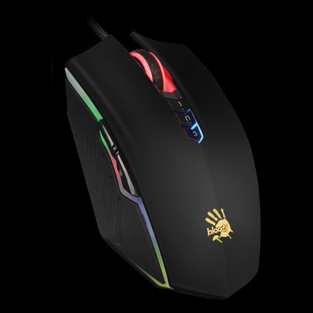 Bloody A70 Light Strike Optical Gaming Mouse (Infrared Micro-Switch, 4000 CPI, 8 Programmable Buttons)