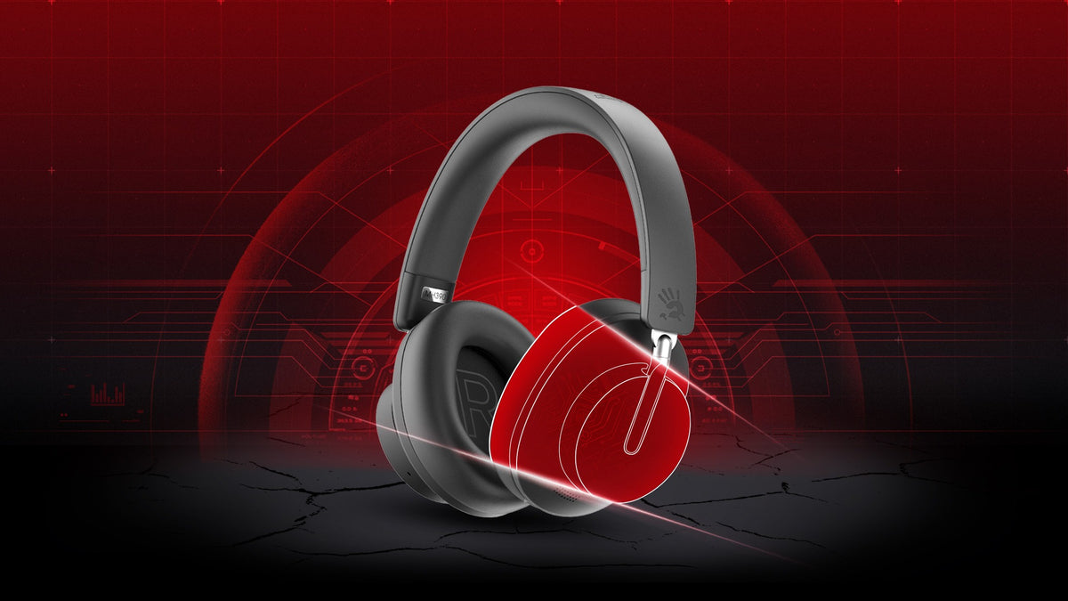 Bloody MH390 Bluetooth v5.3 Wireless Headset (40mm M.O.C.I. Drivers, 35H Battery, ENC Mic)