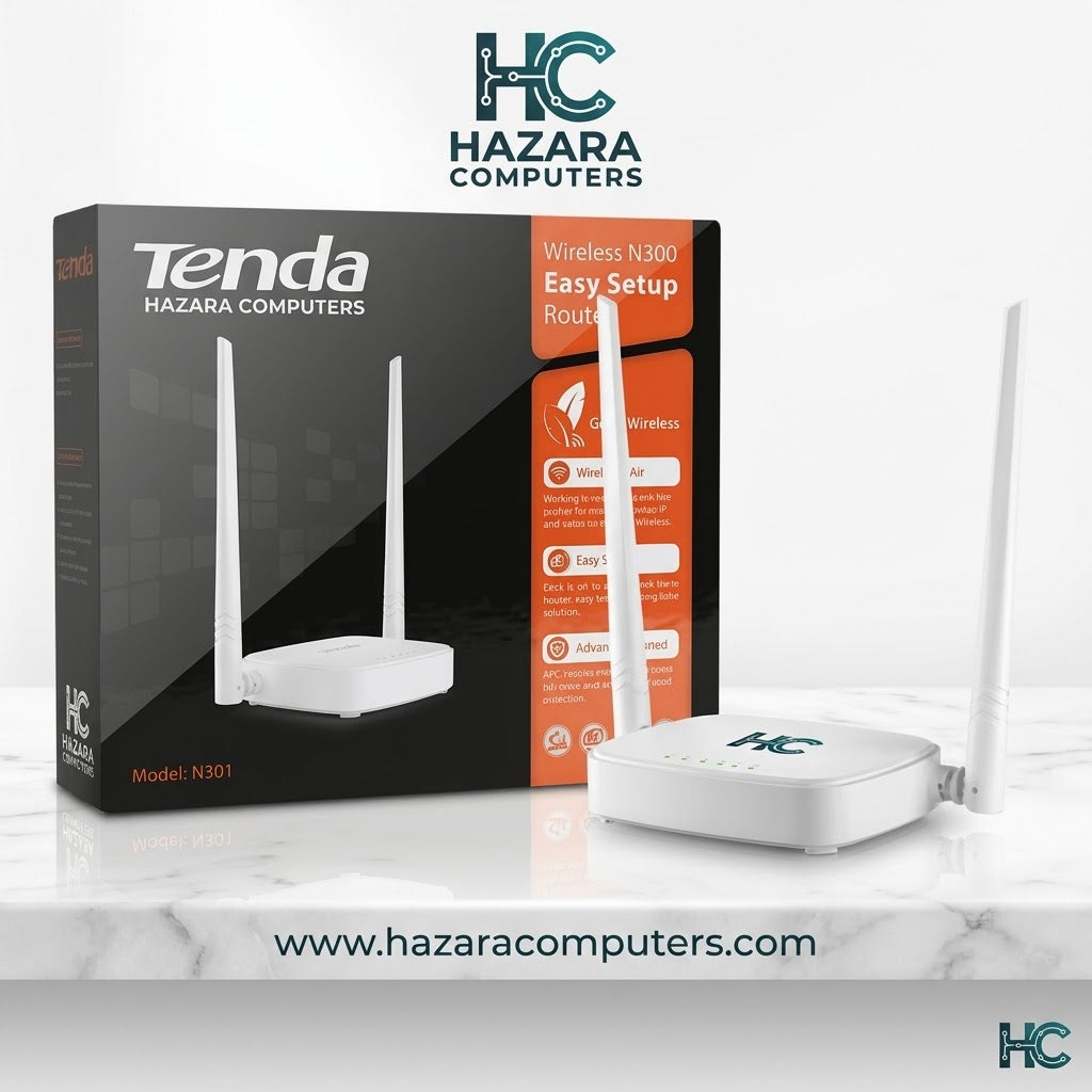 Tenda Dual Antenna Router N301 Best For Home & Office Use