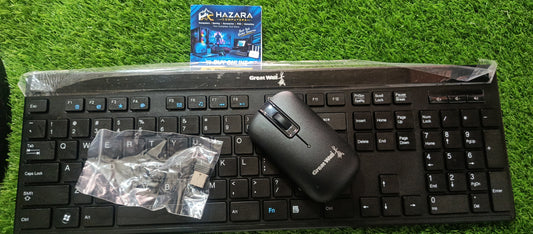 Great Wall DK-9091RL Wireless Keyboard & Optical Mouse Combo (Imported Lot Stock, Slim Design, Quiet Keys)
