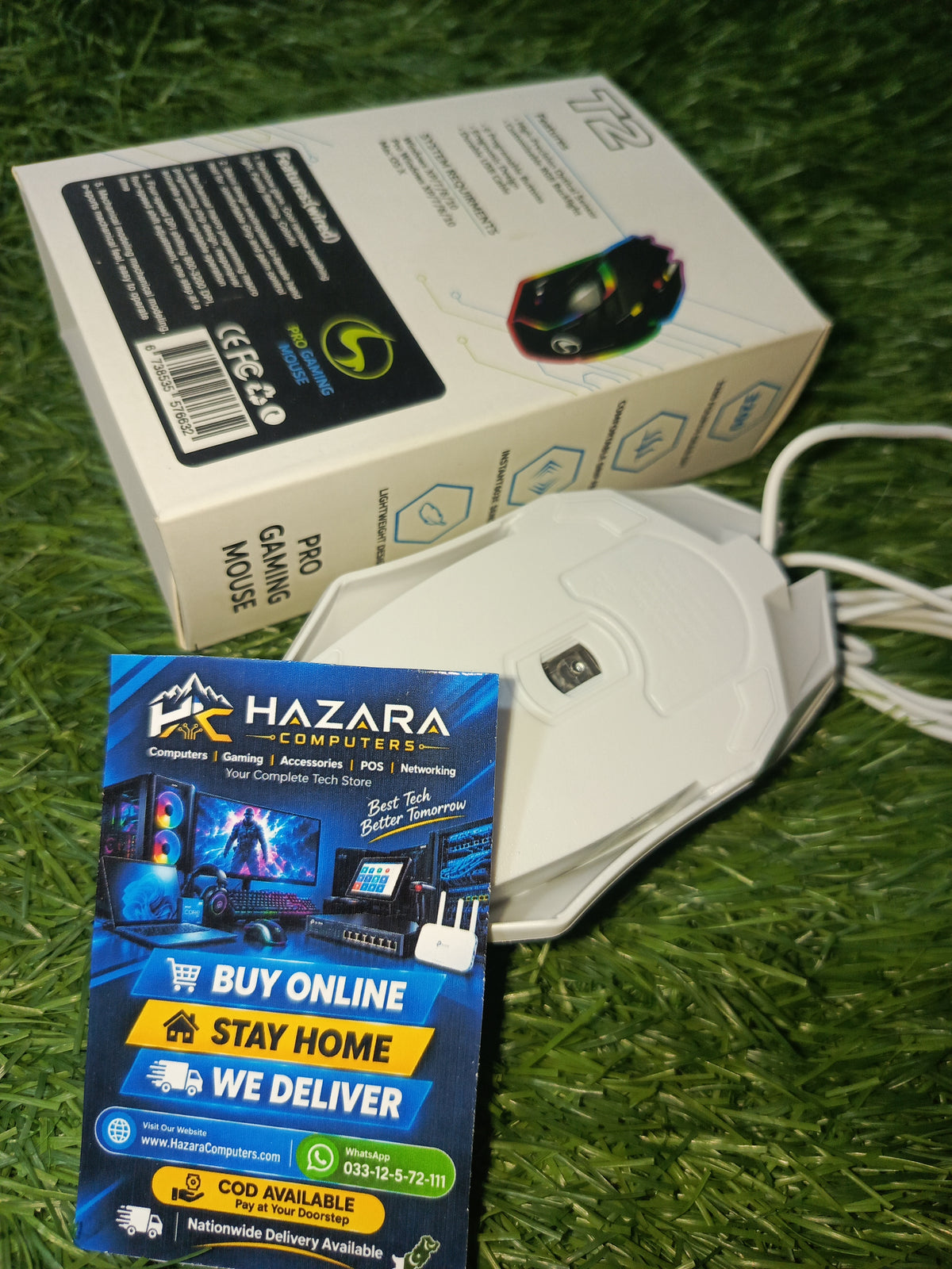 T2 RGB Gaming Mouse (Adjustable DPI, Rainbow Breathing Backlight)